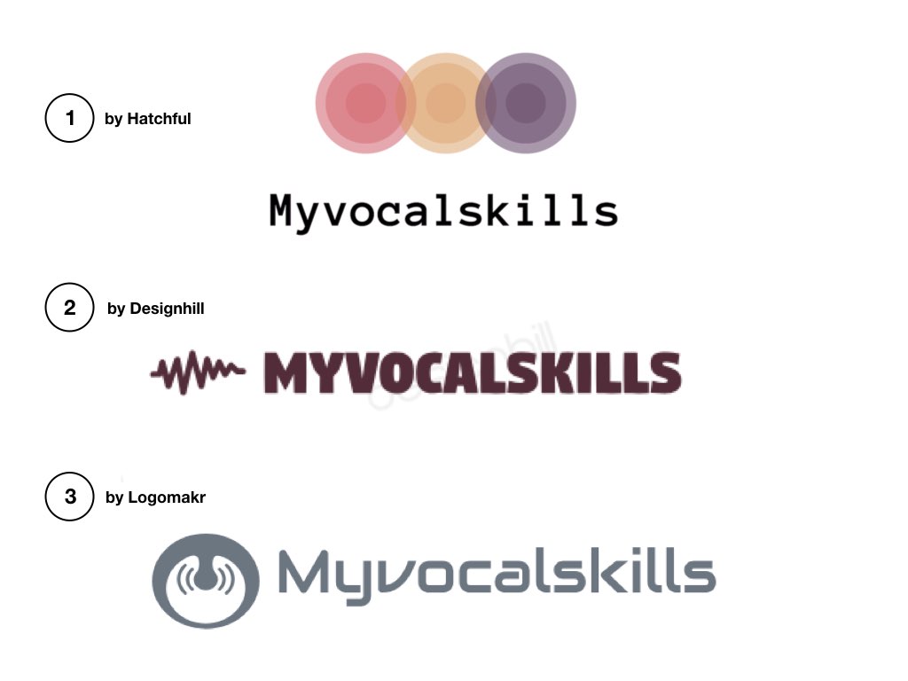 Myvocalskills logo selection