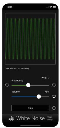 tonegenerator send frequency